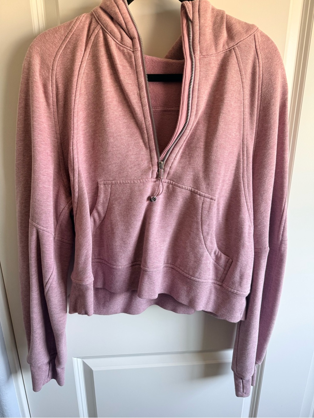 lululemon athletica Dusty Rose Half-Zip Scuba Hoodie Sweatshirt